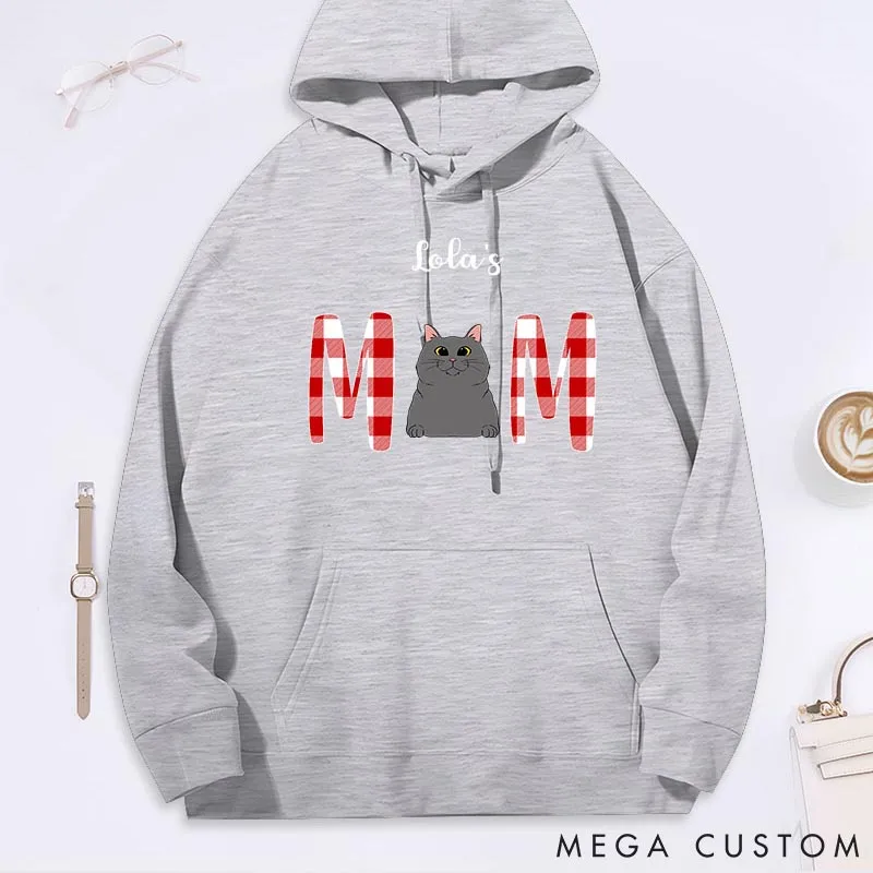 Personalized Cat Lover Cat Mom Classic Hoodies
