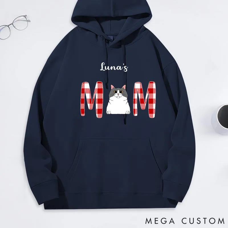 Personalized Cat Lover Cat Mom Classic Hoodies