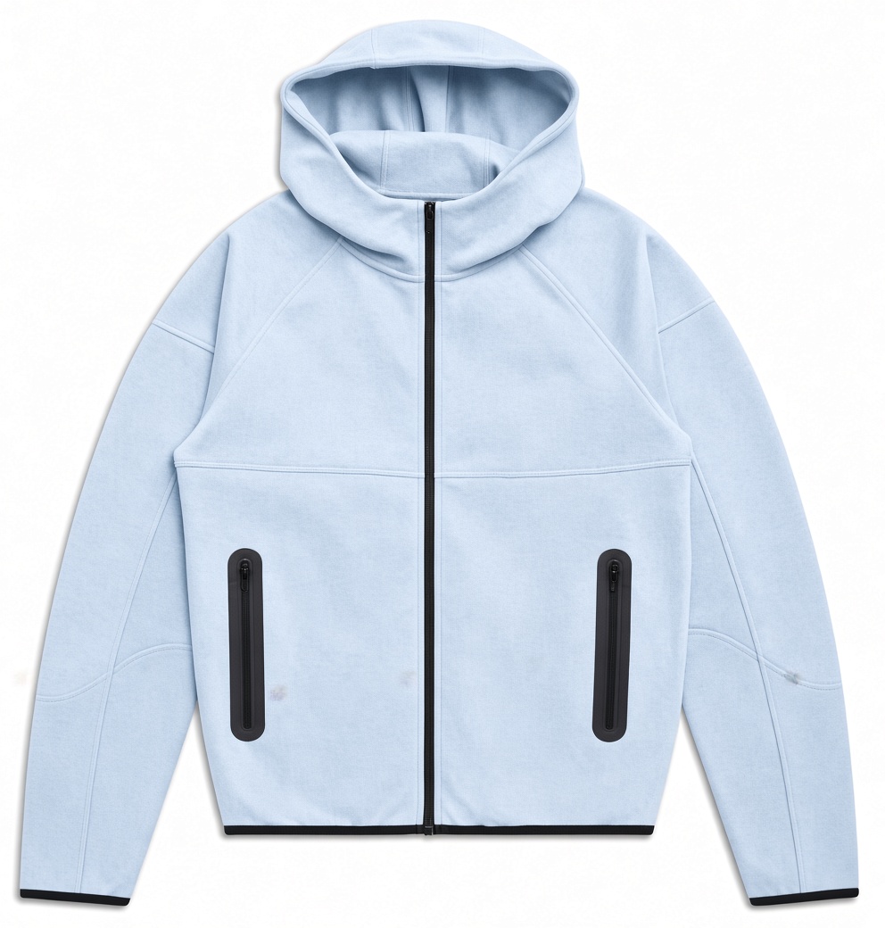 HOODED ROADMAN JACKET ICE BLUE