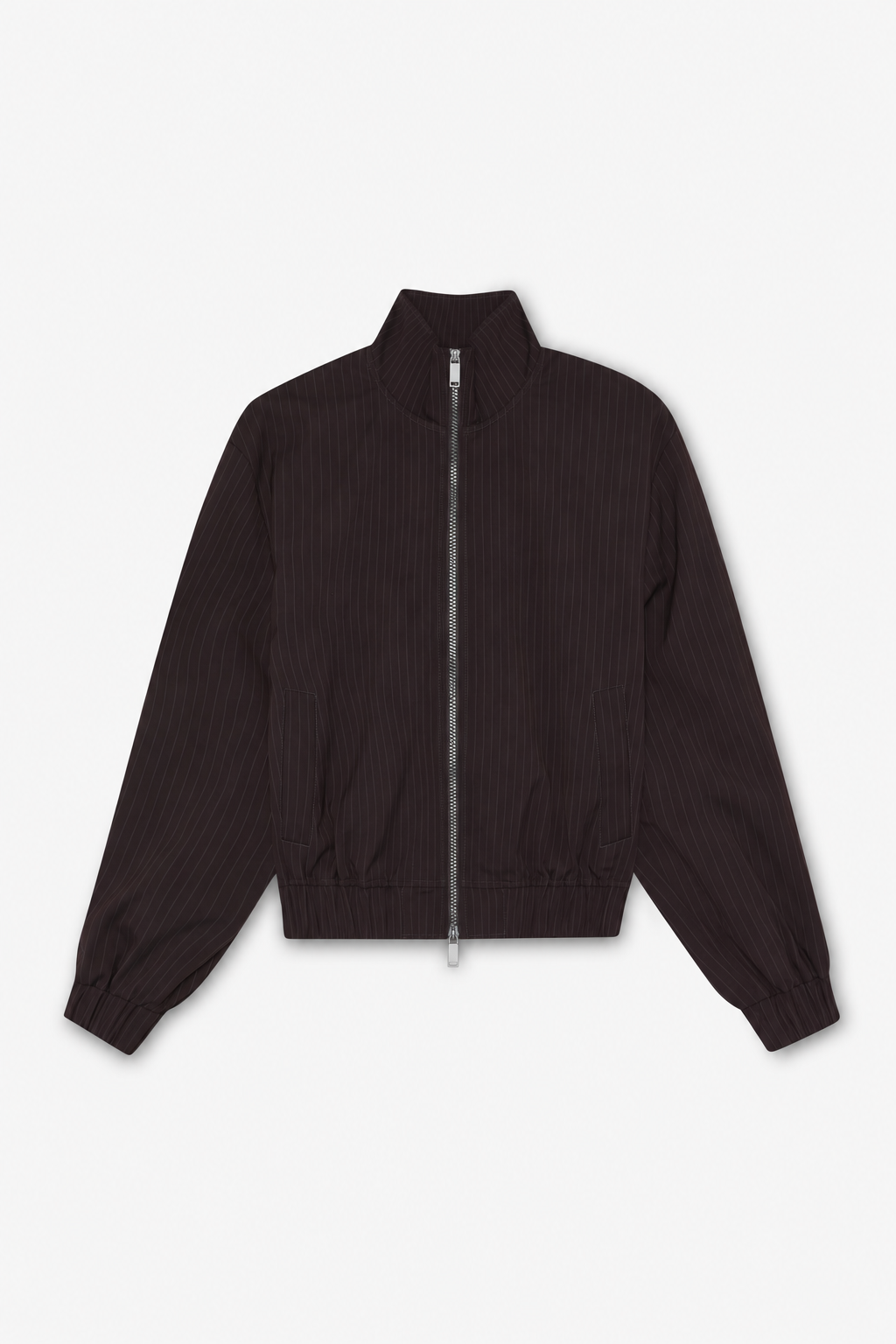 Burgundy Pinstripe Jacket - 7
