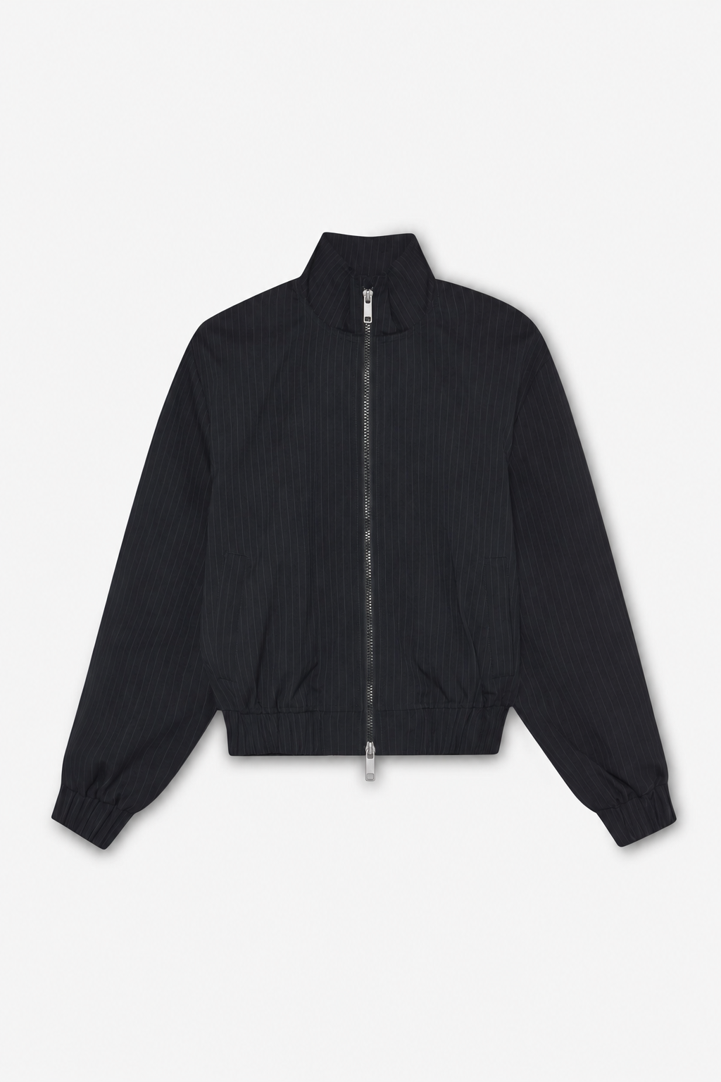 Navy Pinstripe Jacket - 8