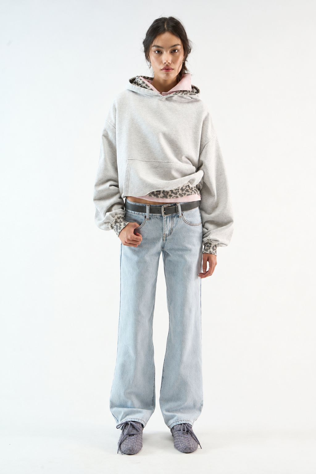 Leo Grey Melange Hoodie - 3