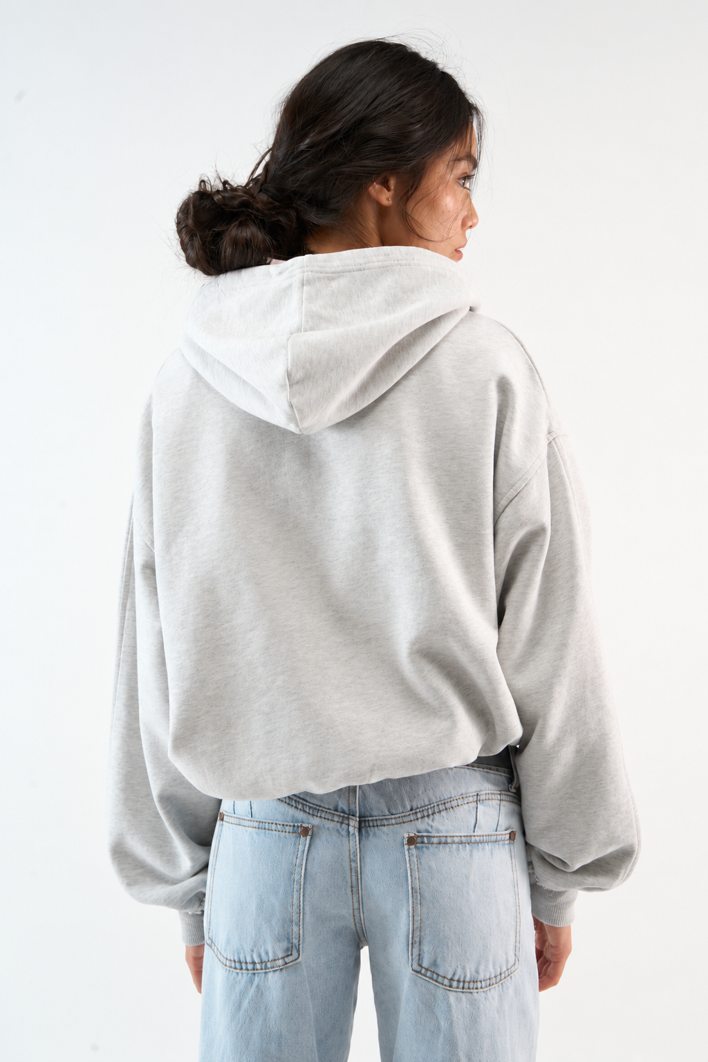 Leo Grey Melange Hoodie - 4