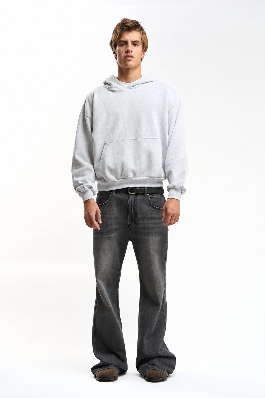 Raw Light Grey Hoodie - 2