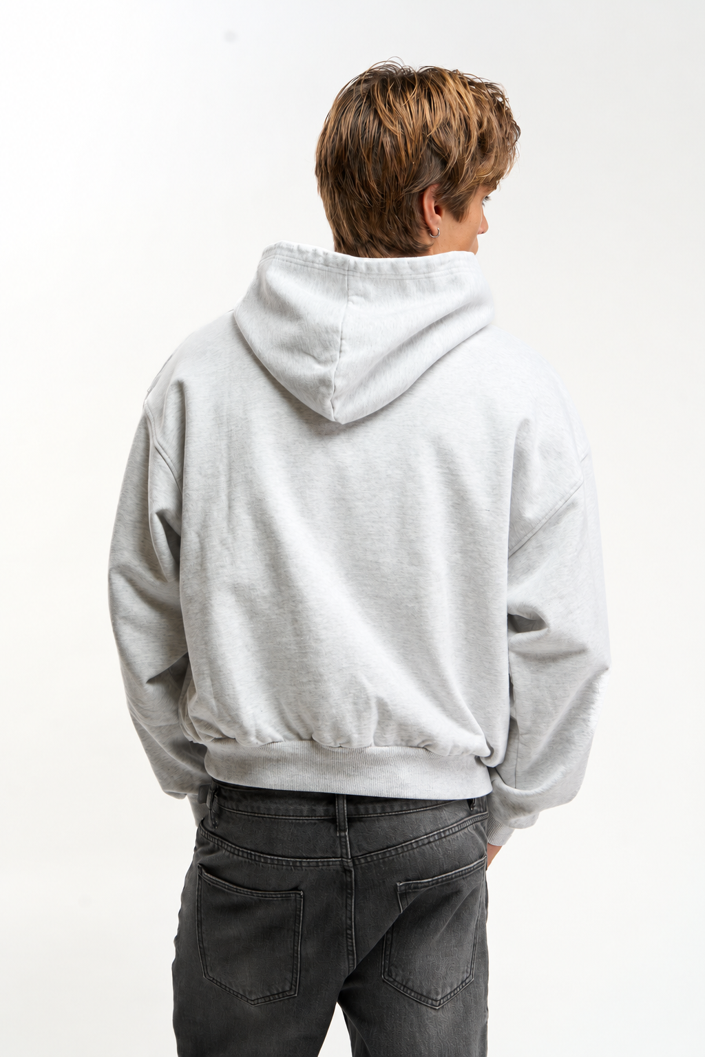 Raw Light Grey Hoodie - 3