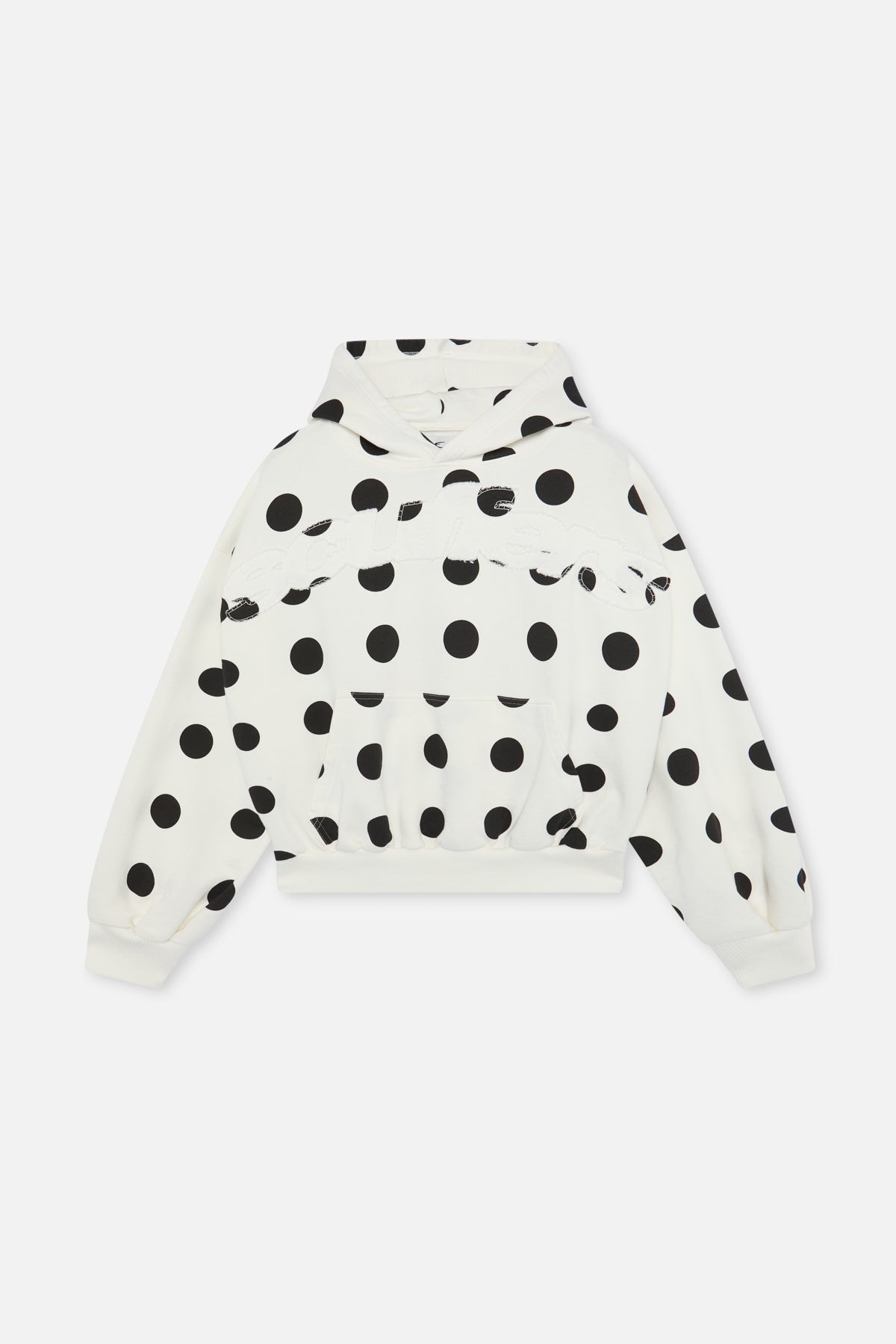 Raw Dots White Hoodie - 7