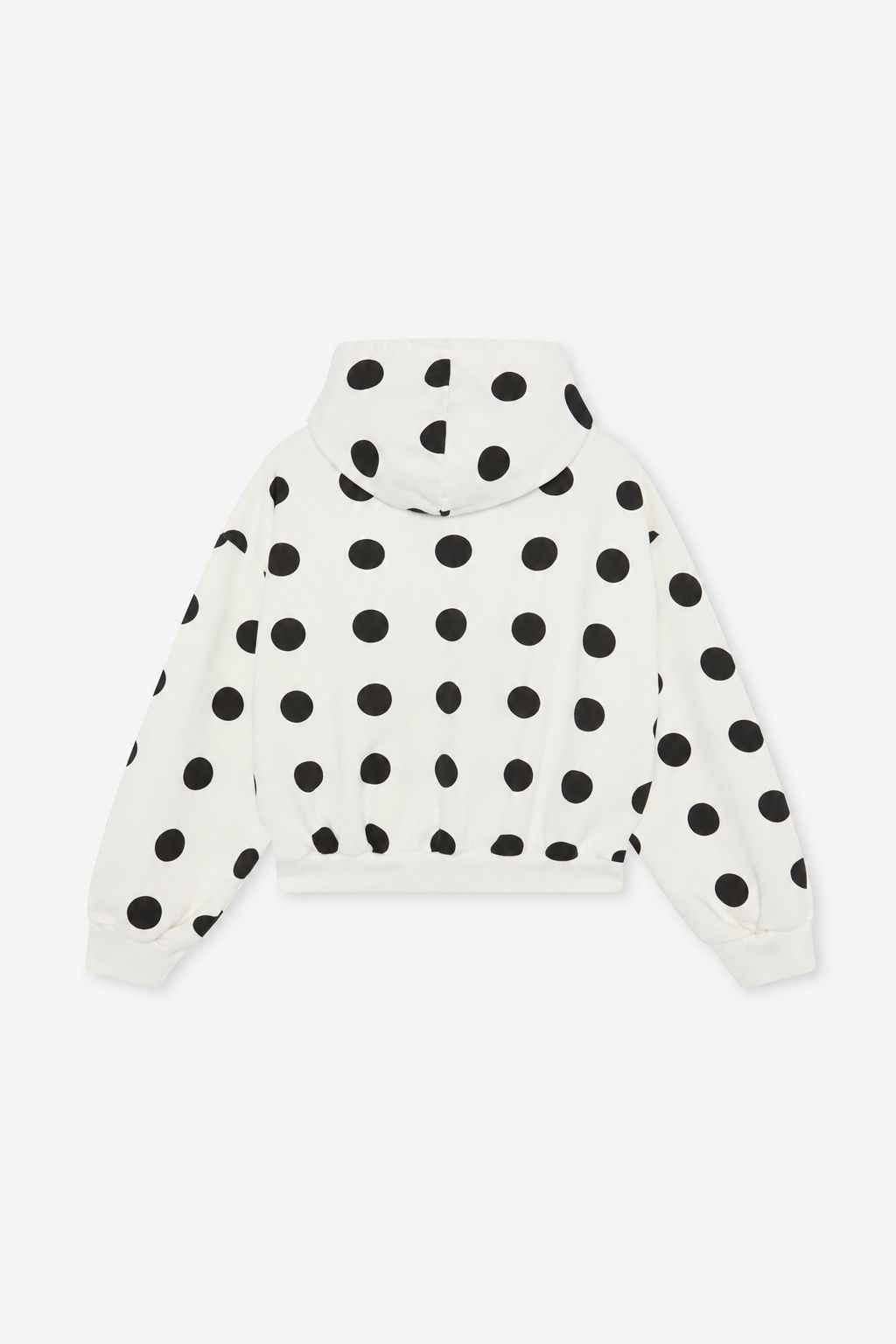 Raw Dots White Hoodie - 8
