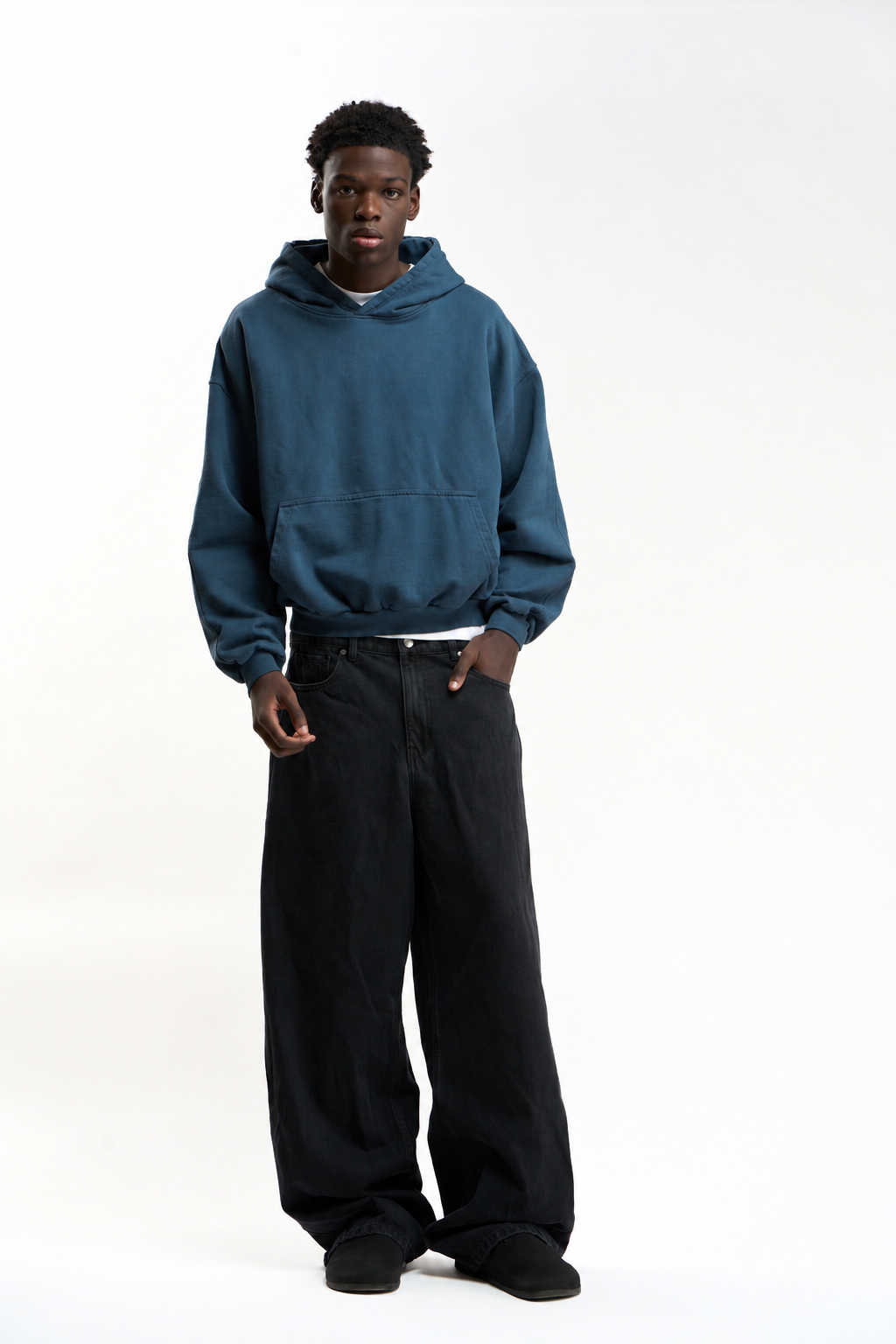 Raw Blue Hoodie - 2