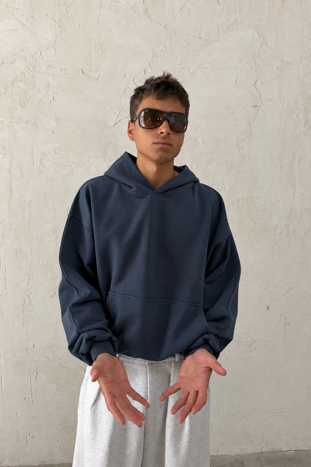 Raw Blue Hoodie - 4
