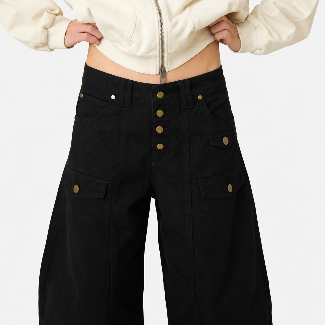 Palais Black Denim Pants