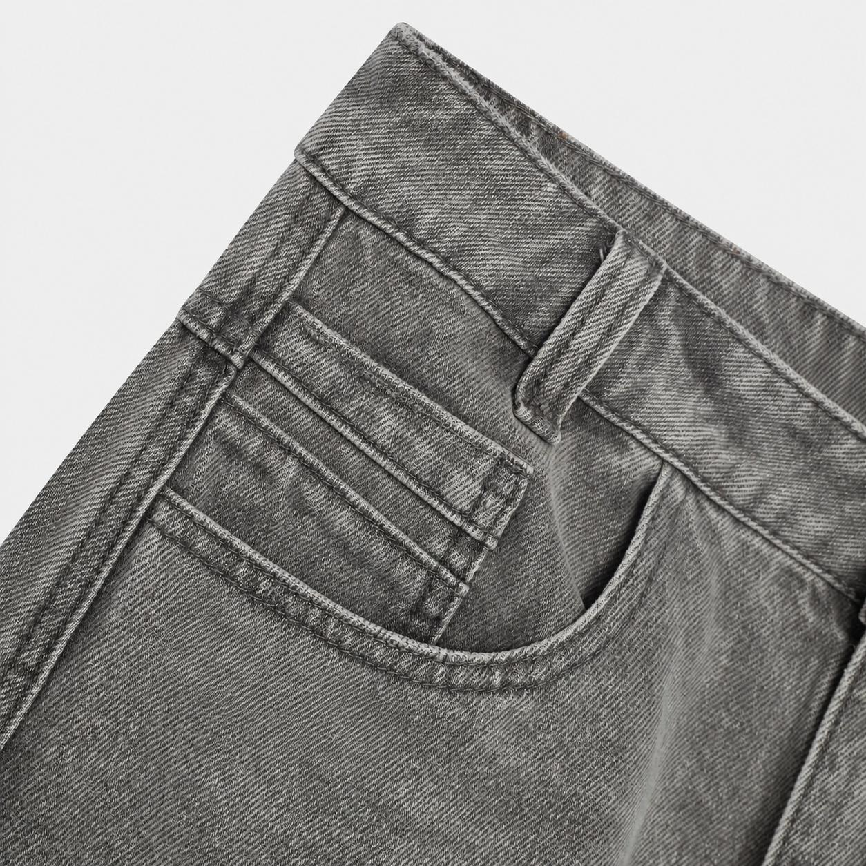 Morgan Grey Balloon Denim Pants