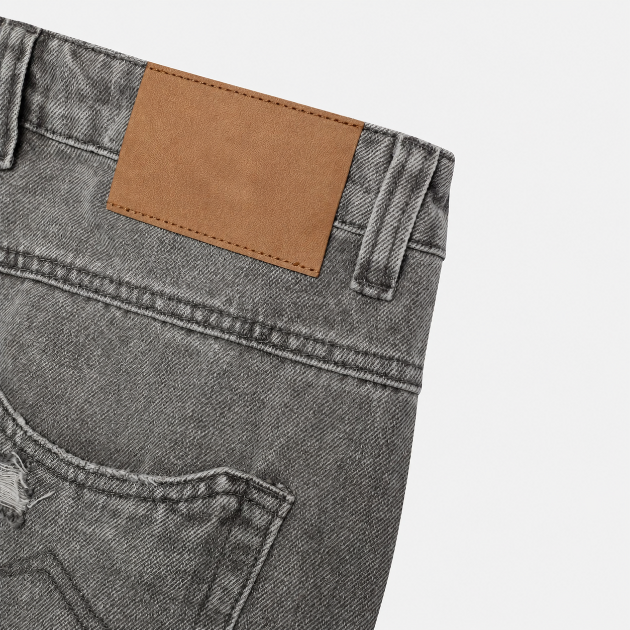 Morgan Grey Balloon Denim Pants