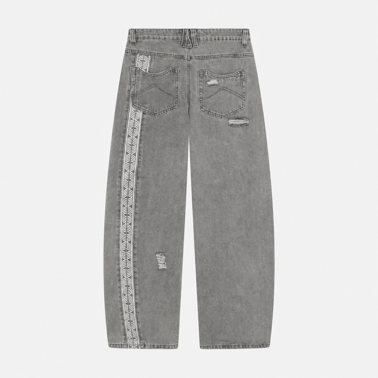 Morgan Grey Balloon Denim Pants