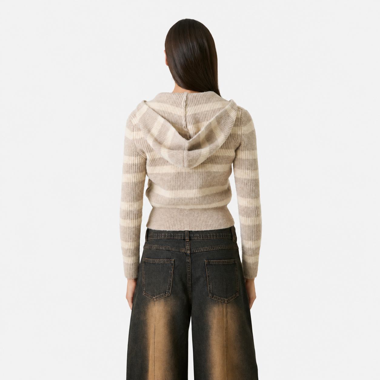 Cala Striped Zipper Knit
