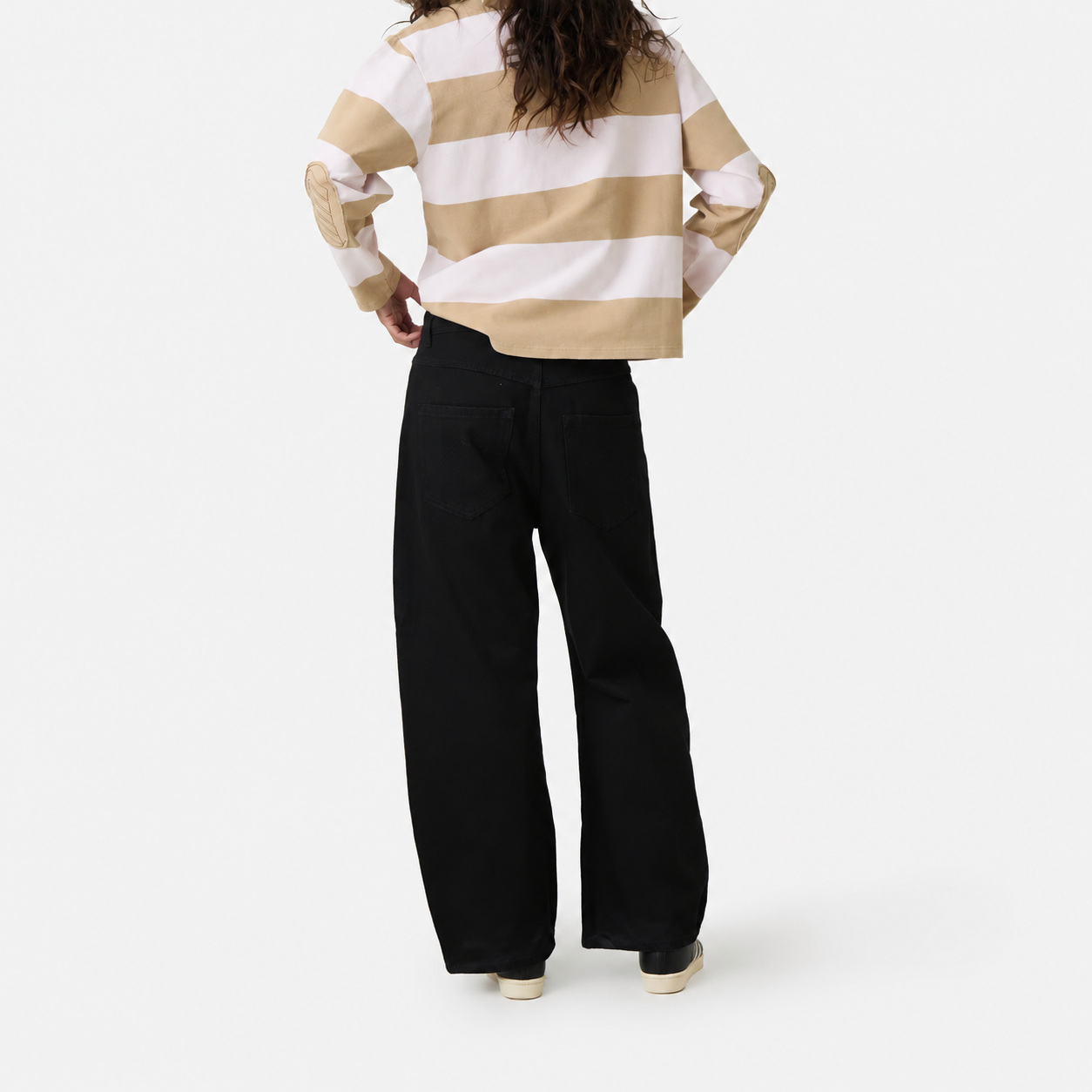 Button Black Pants
