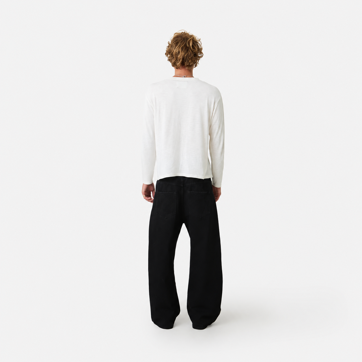 Button Black Pants