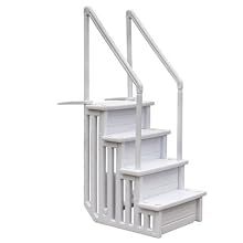 piscina; piscina elevada; piscina sobre suelo; escalera; escaleras; escalera de piscina