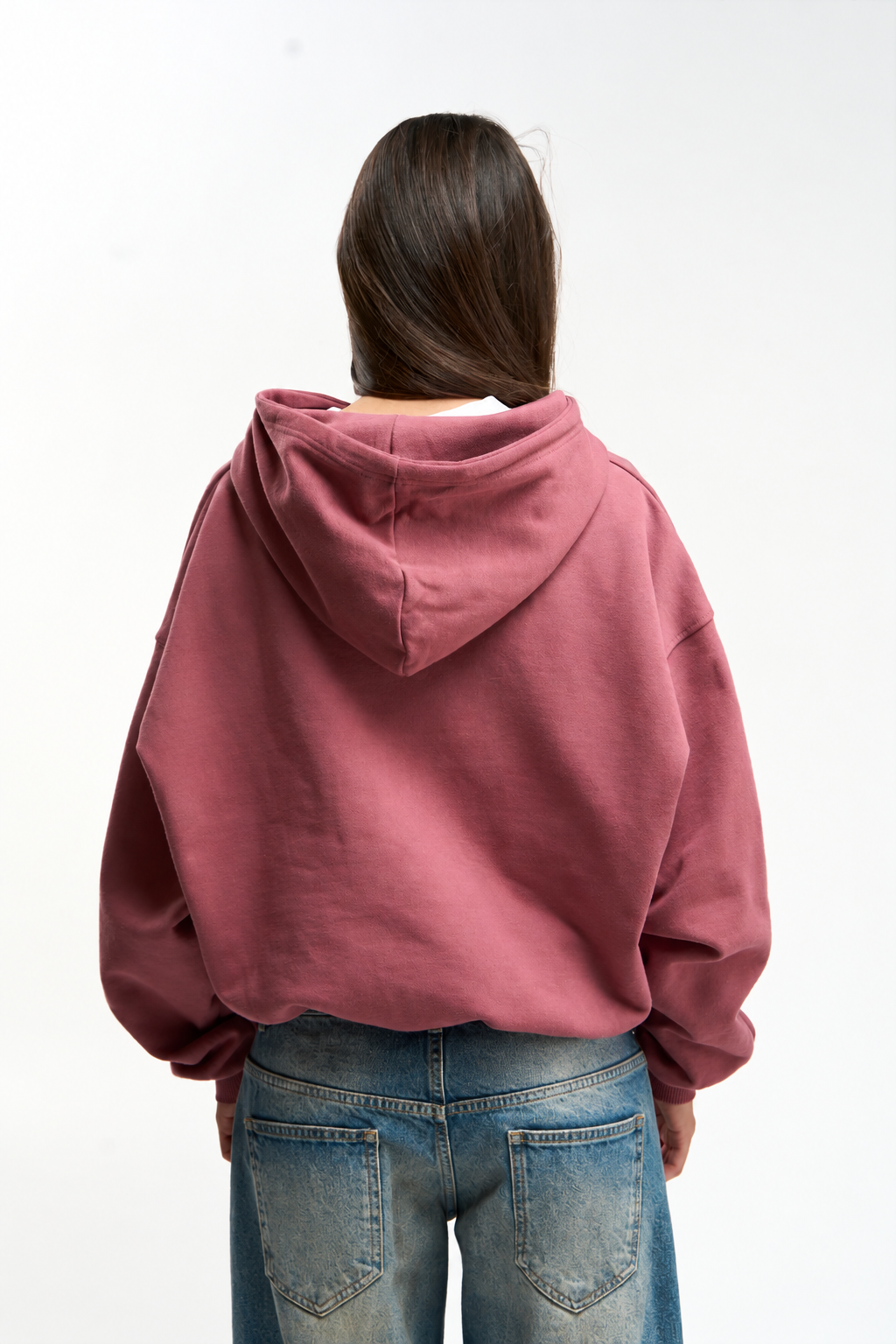 Burgundy Relaxed Hoodie