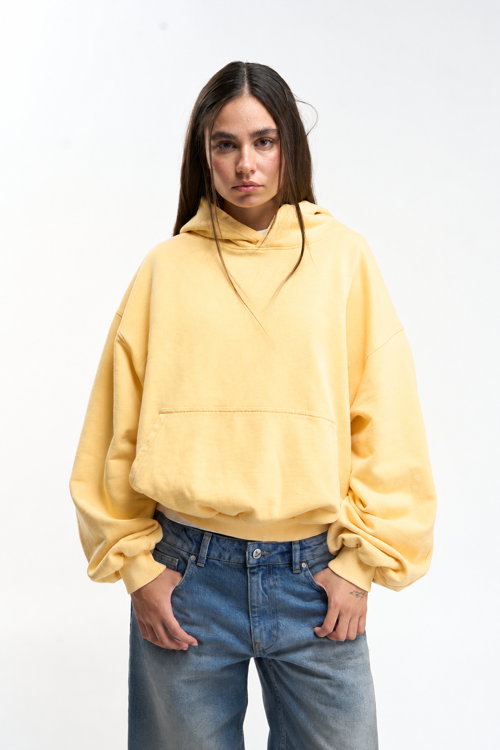 Yellow Relaxed Hoodie