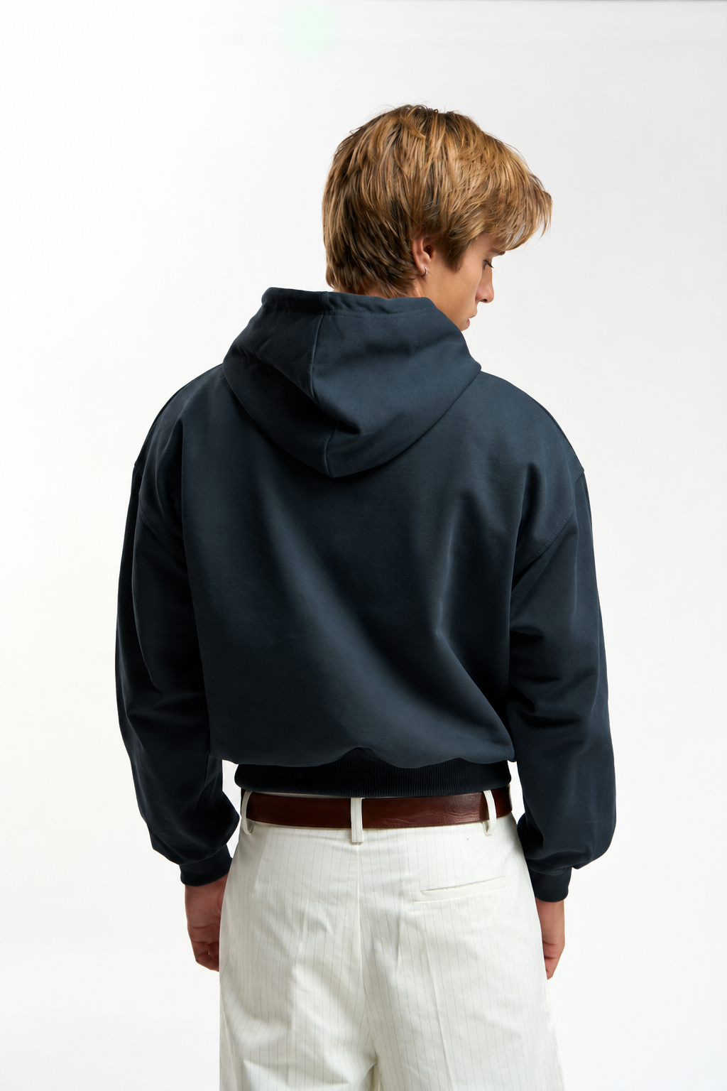 Navy Relaxed Hoodie