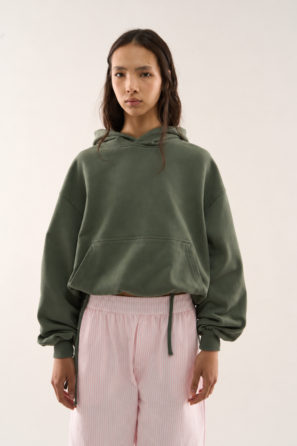 Olive Relaxed Hoodie