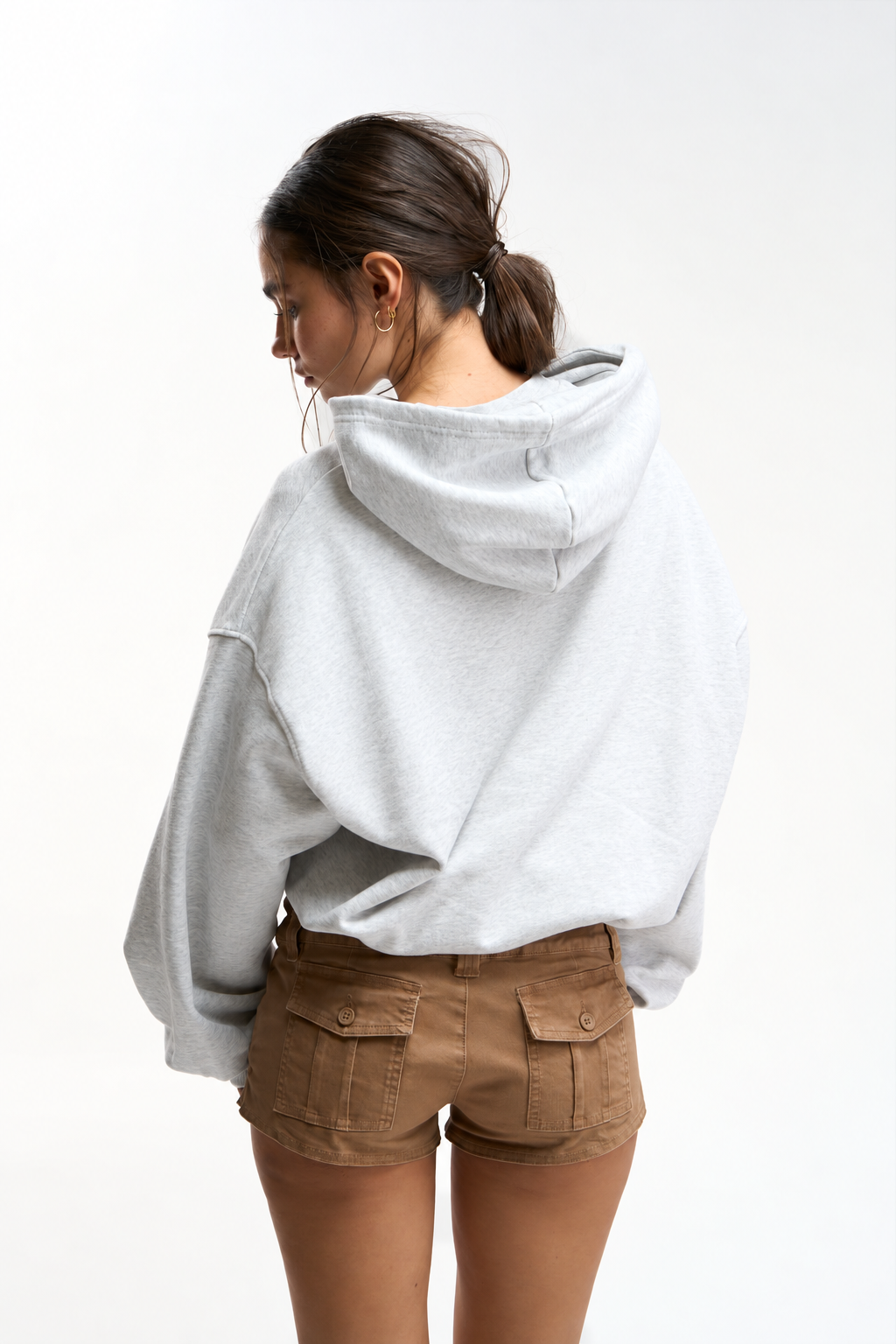 Light Grey Pullover Hoodie