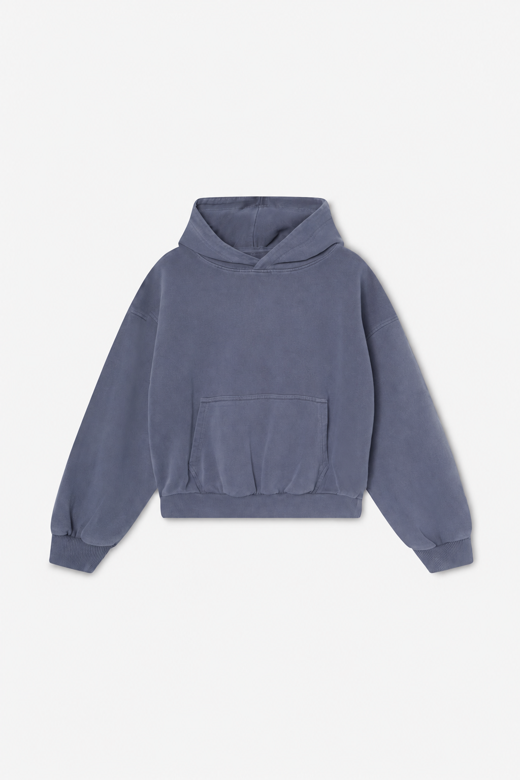 Washed Blue Pullover Hoodie