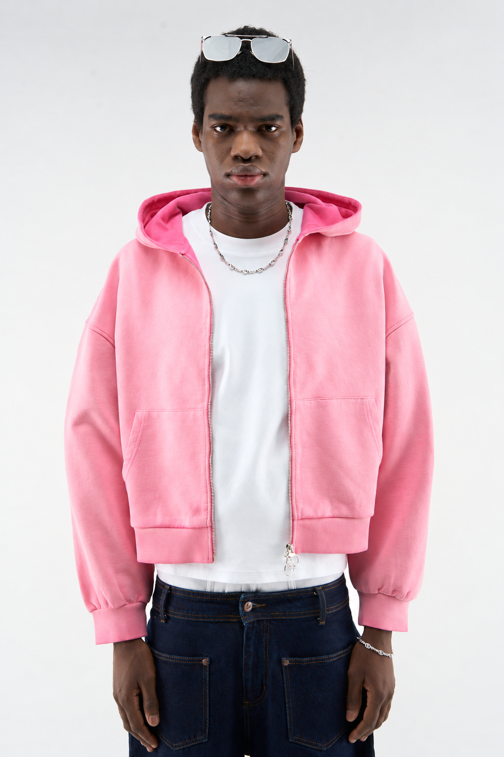 Pink Zip Hoodie