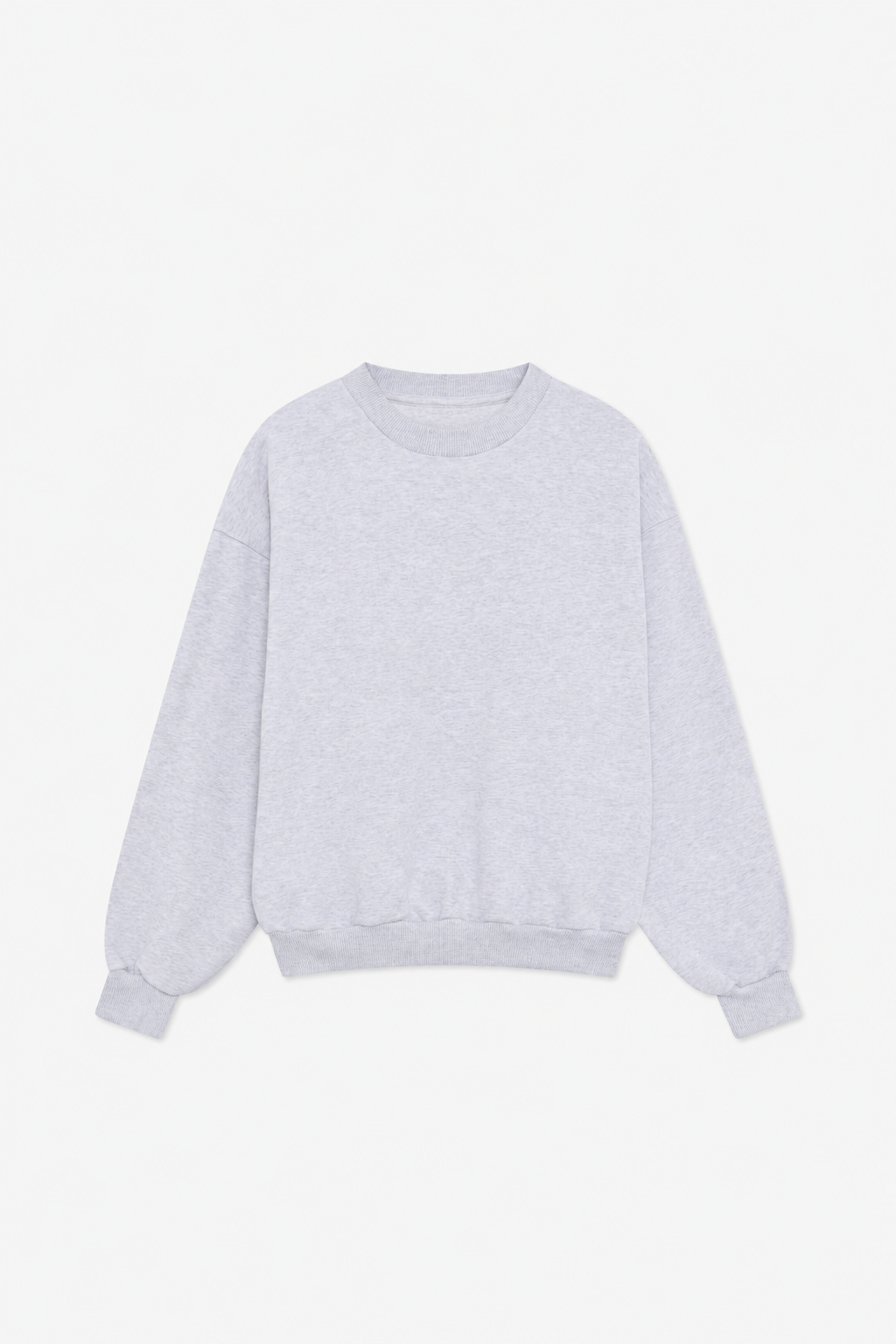 Grey Melange Crewneck Sweatshirt