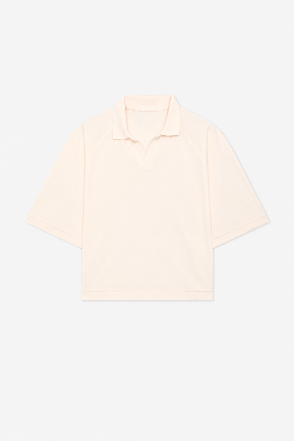 Ecru Short-Sleeve Polo