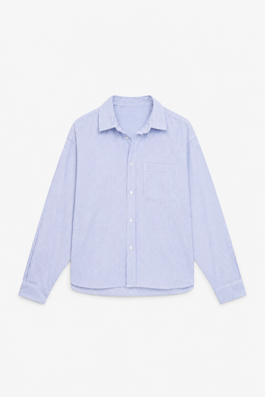 Pale Blue Striped Shirt