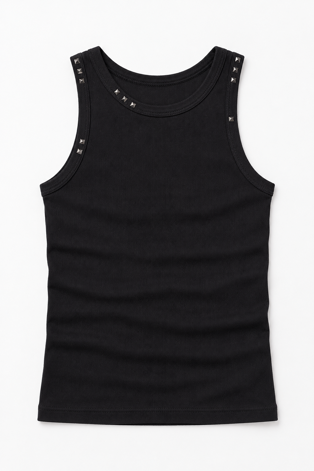 Black Studded Tank Top