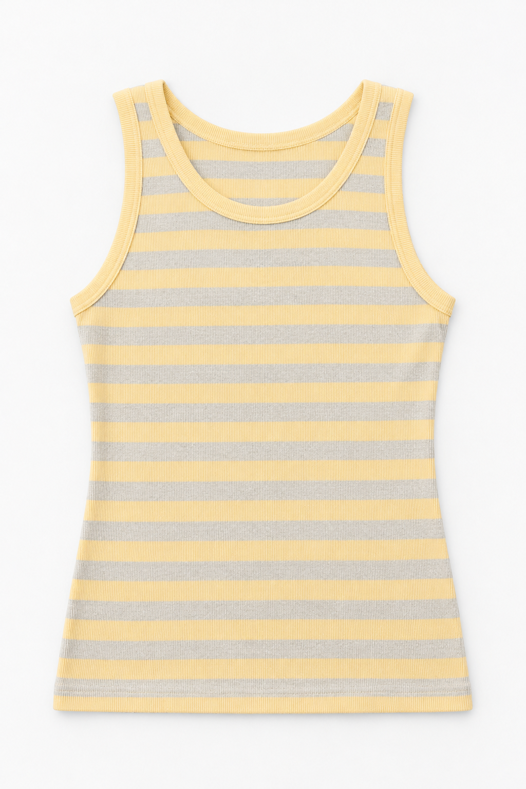 Yellow Striped Tank Top