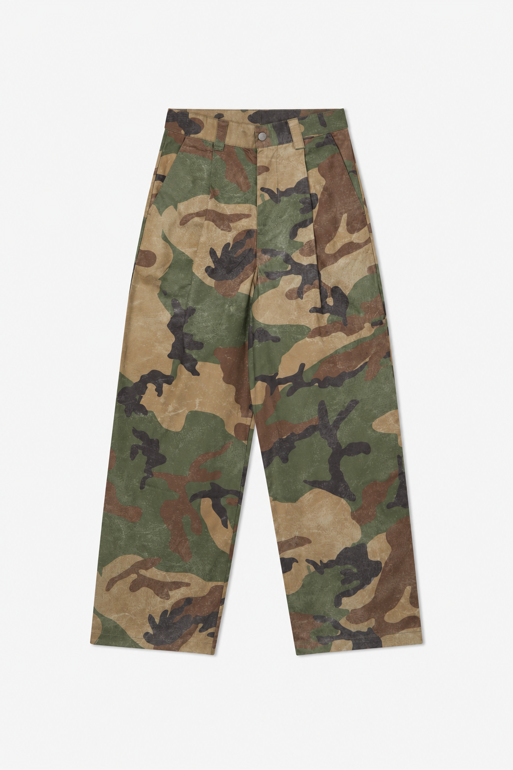 Camo Straight-Leg Pants
