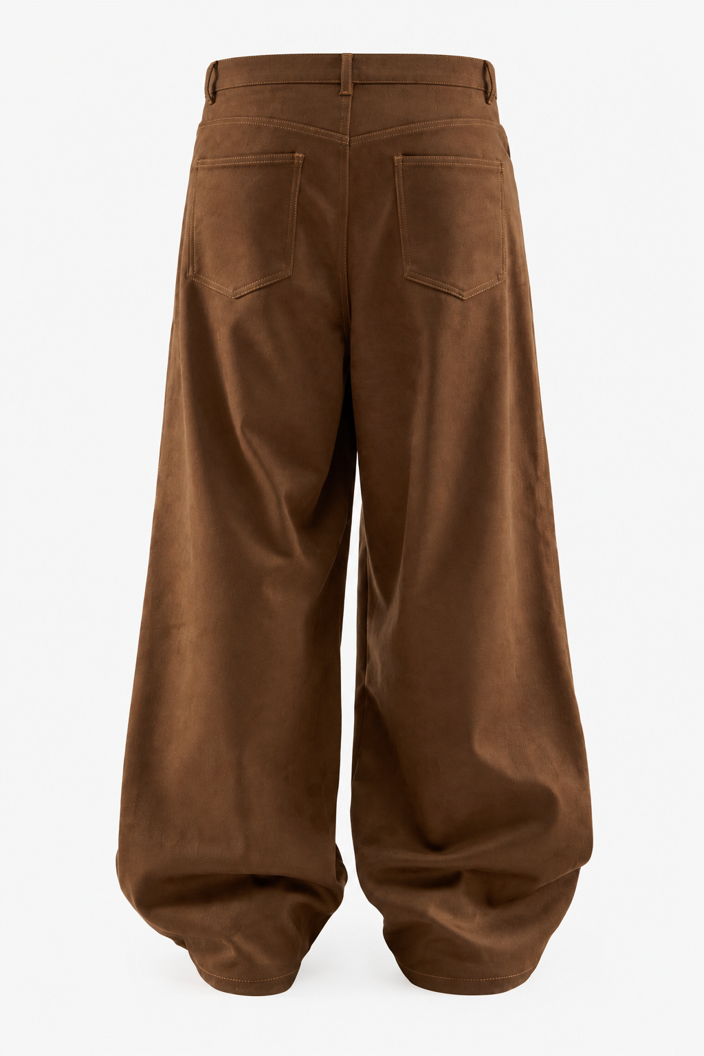 Brown Wide-Leg Pants