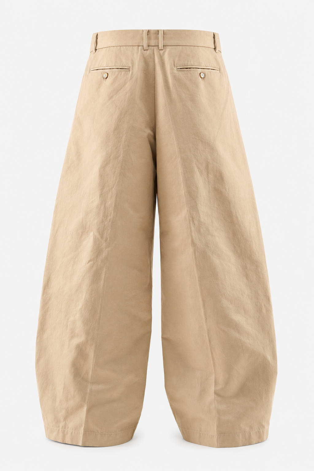 Beige Wide-Leg Pants