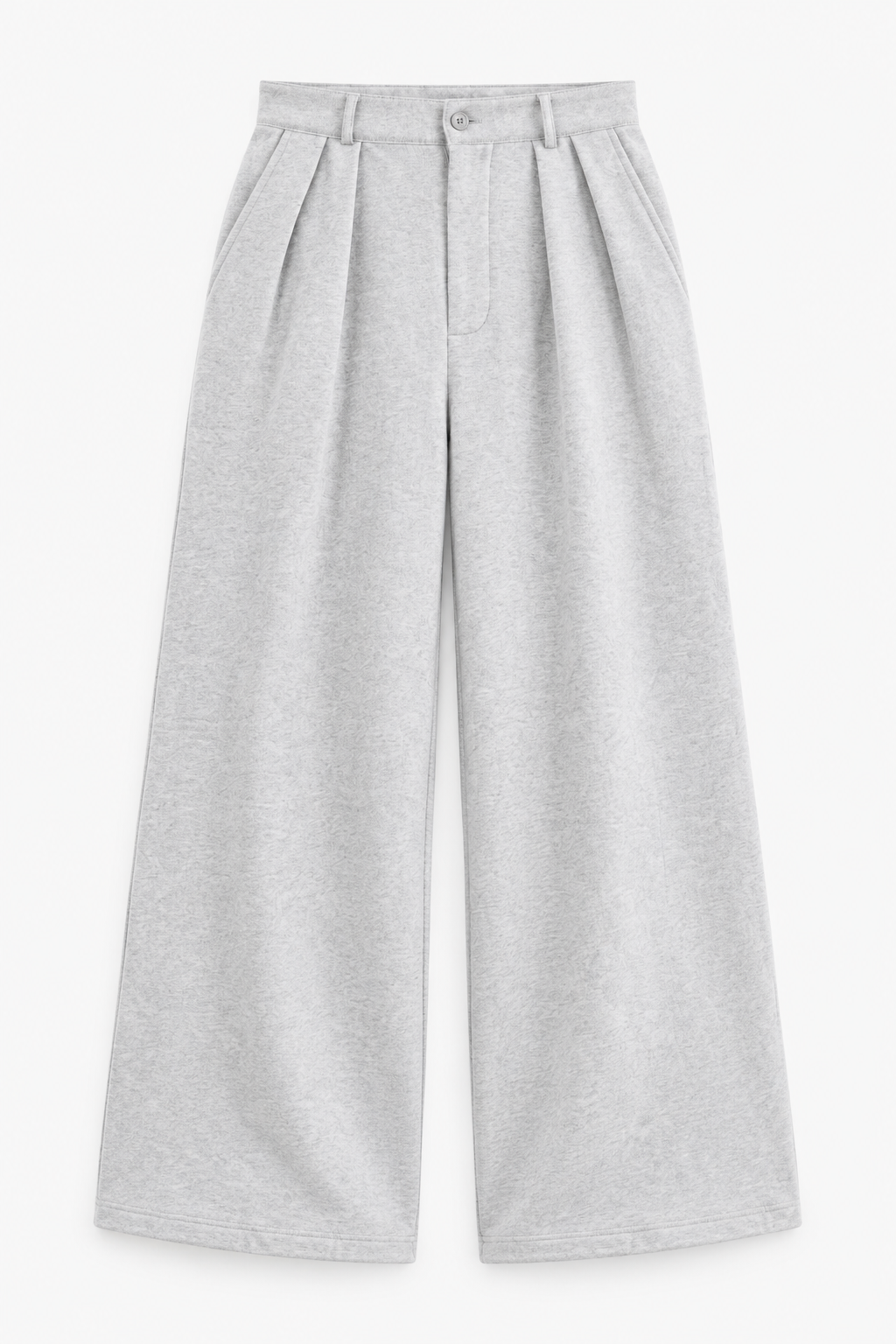 Light Grey Pleated Sweatpants