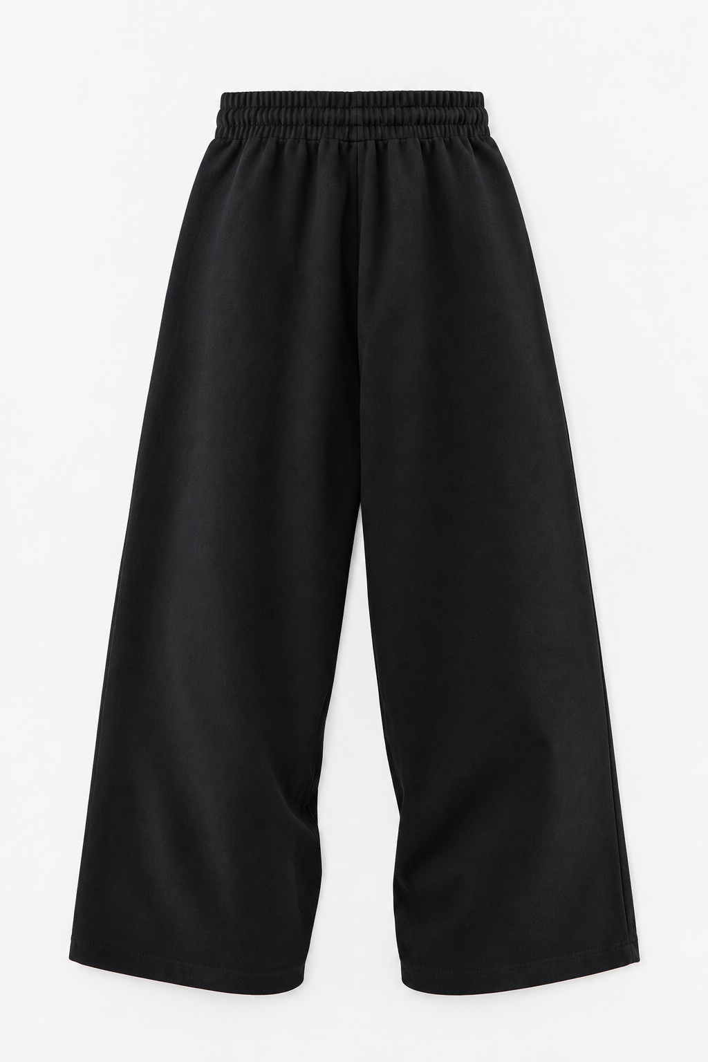 Black Wide-Leg Sweatpants