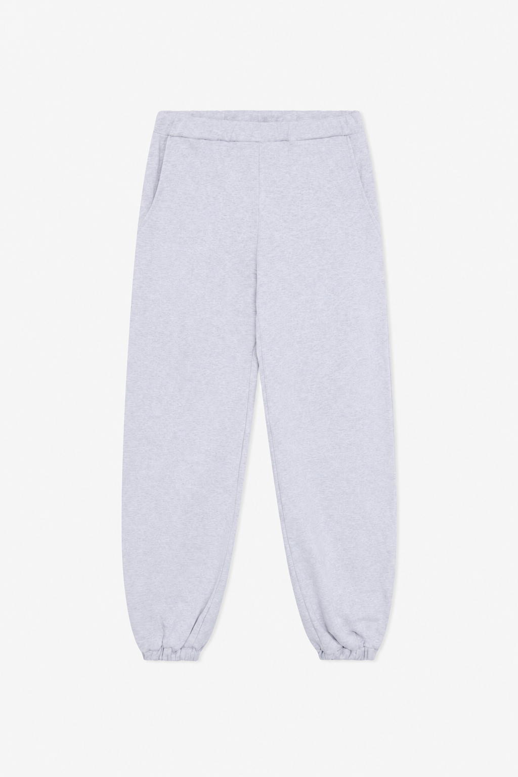 Grey Melange Cuffed Sweatpants