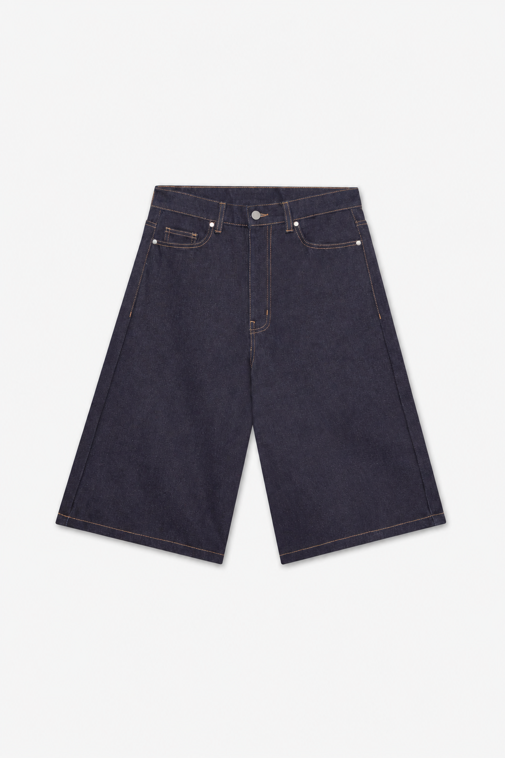 Dark Blue Denim Bermuda Shorts