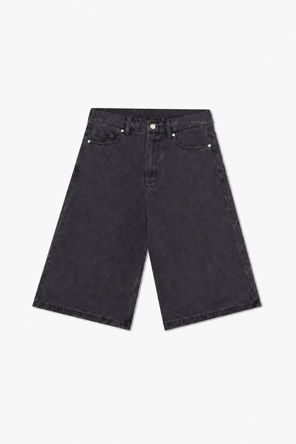 Black Denim Bermuda Shorts