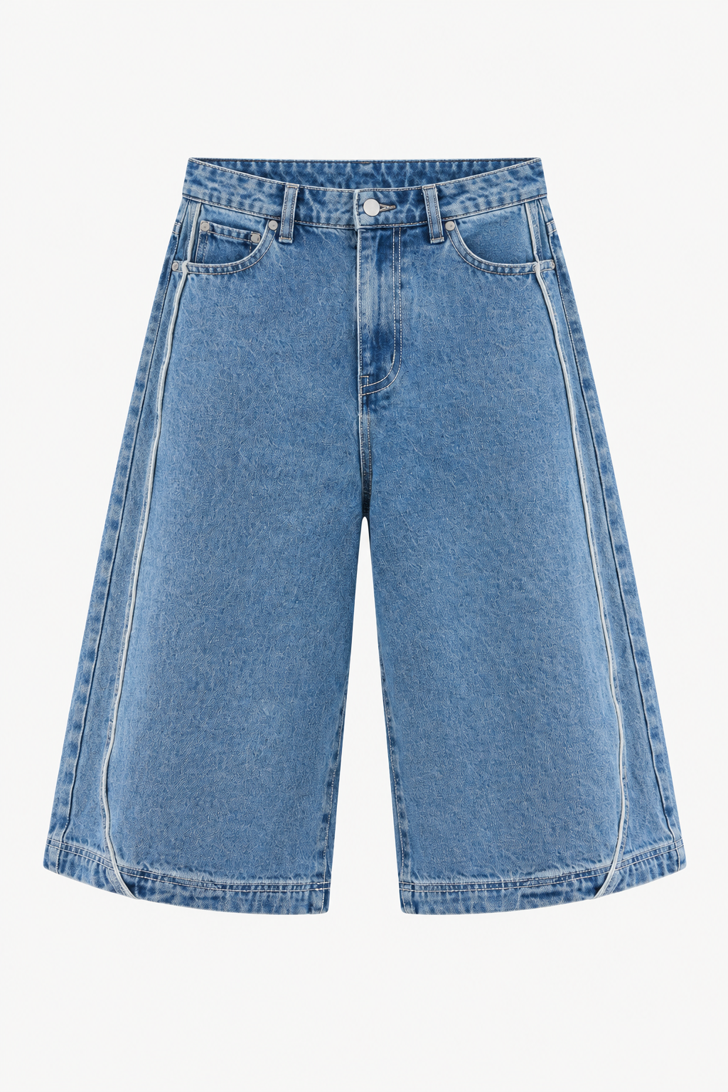 Blue Denim Bermuda Shorts