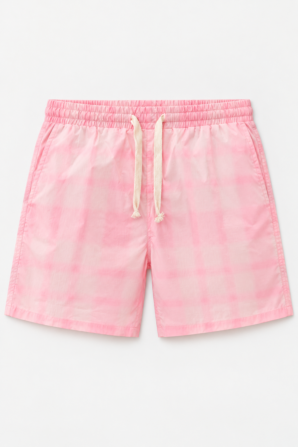 Pink Checked Swim Shorts