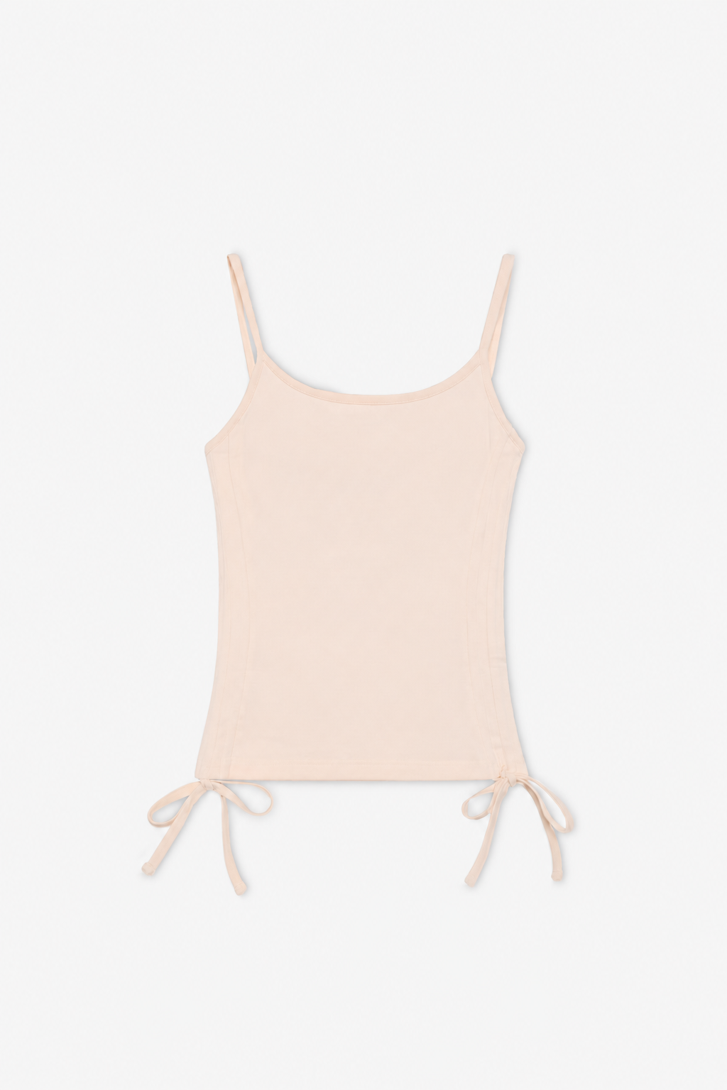 Ecru Side-Tie Tank Top