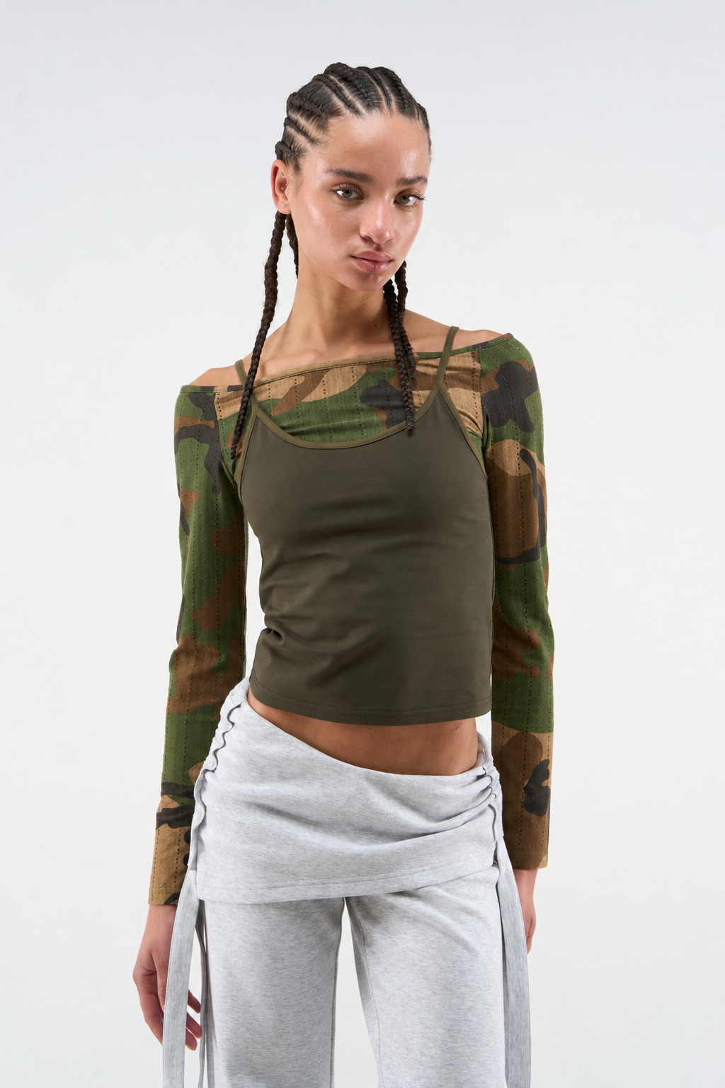 Camo Long Sleeve Top