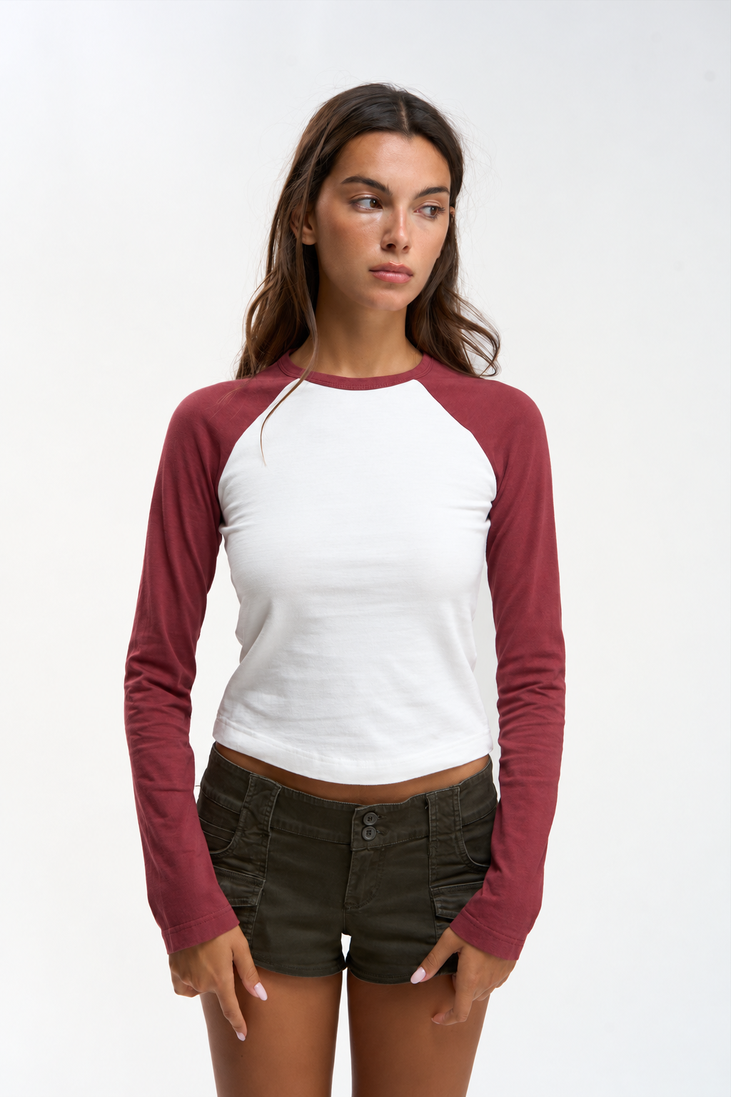 Red Long Sleeve Top