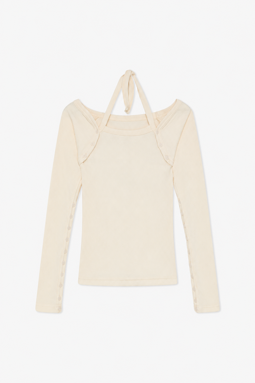 Ecru Long Sleeve Top