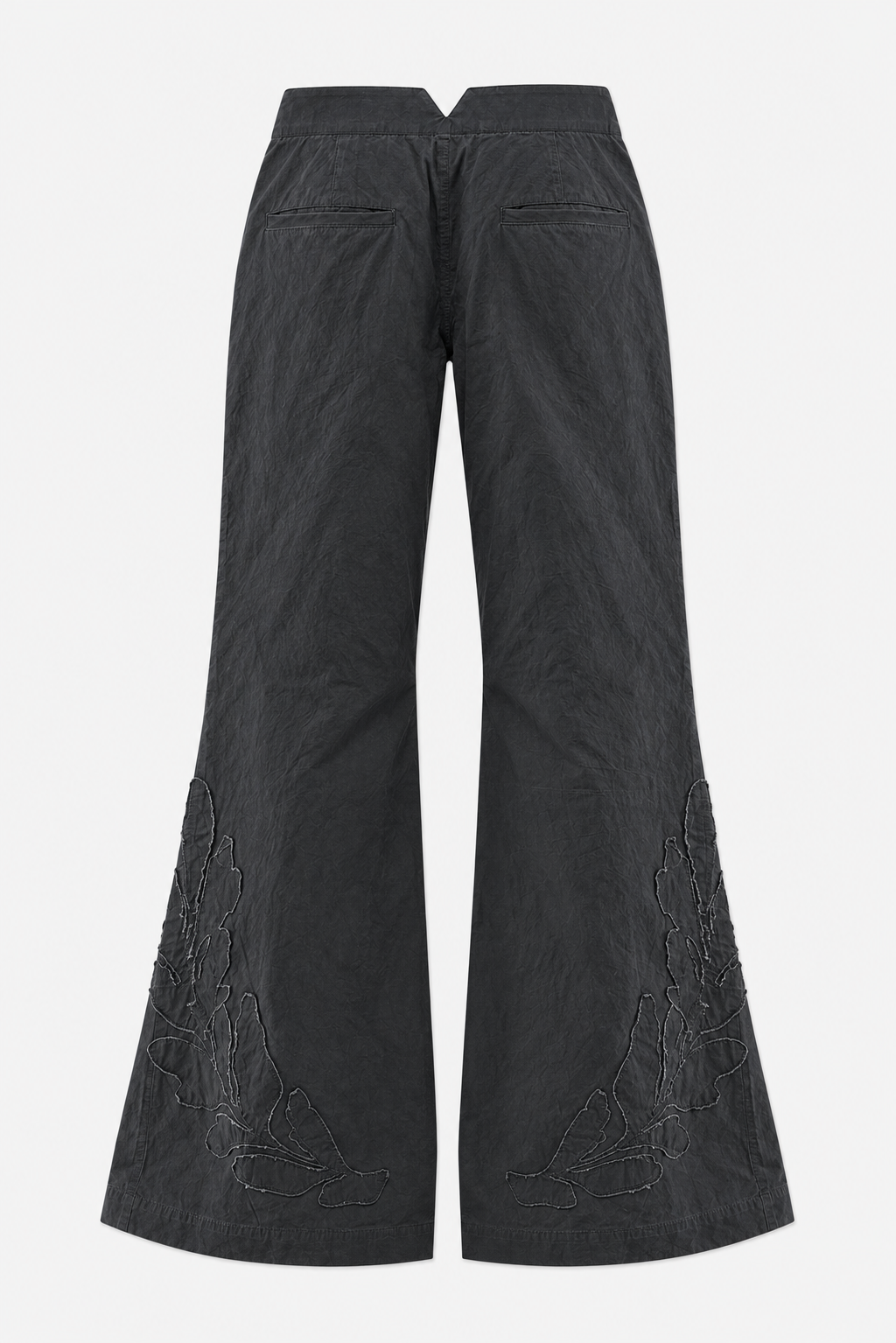 Dark Flared Tailored Pants