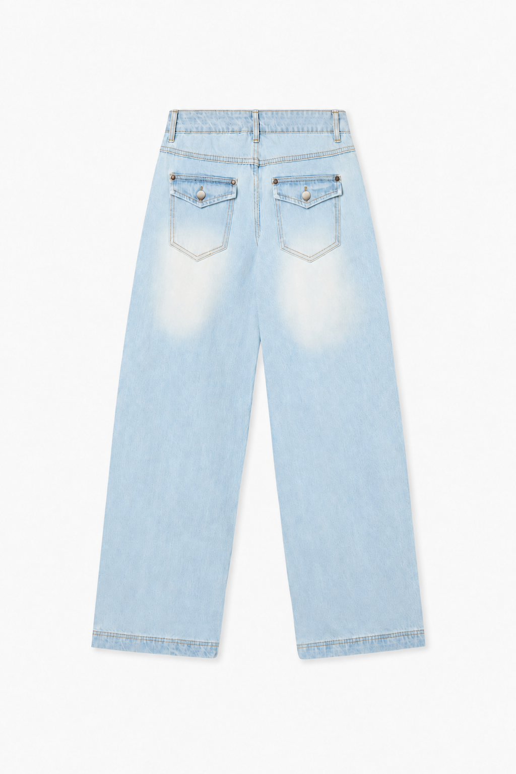 Light Blue Wide-Leg Jeans