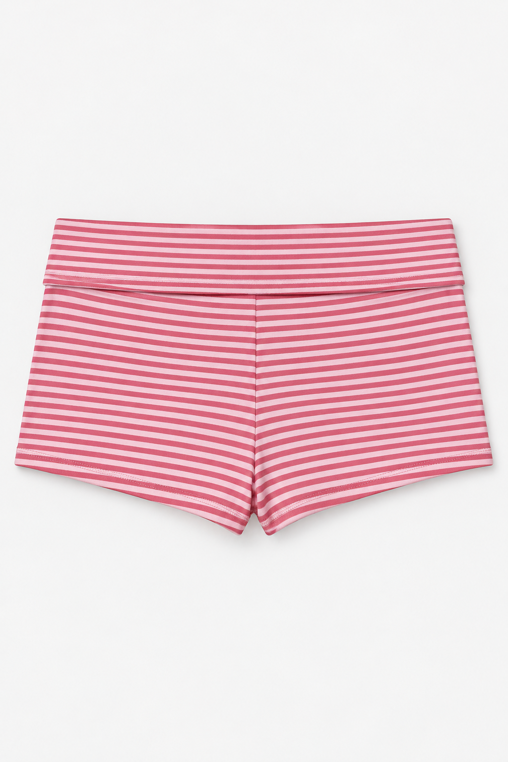 Pink Striped Mini Shorts